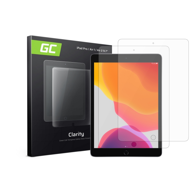 2x gc clarity screen protector for ipad pro 9.7 / air 1 / air 2