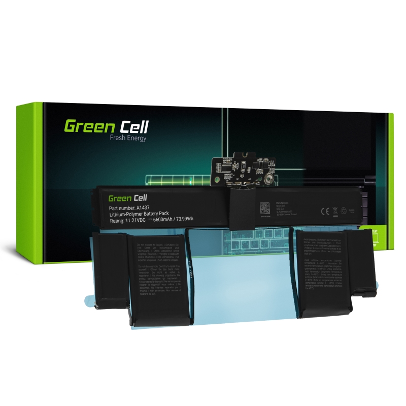 Green cell ® pro a1417 for apple macbook pro 13 a1425 (late 2012, early 2013)