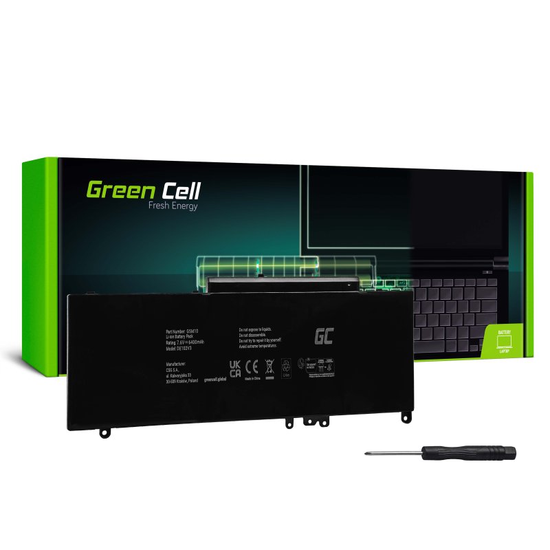 Green cell battery g5m10 0wyjc2 for dell latitude e5250 e5450 e5550