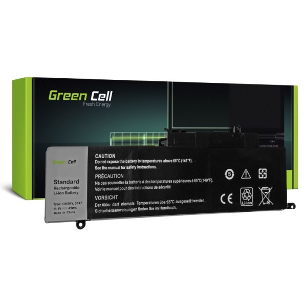 Green cell ® laptop battery gk5ky for dell inspiron 11 3147 3148 3152 3153 3157 3158 13 7347 7348 7352 7353 7359