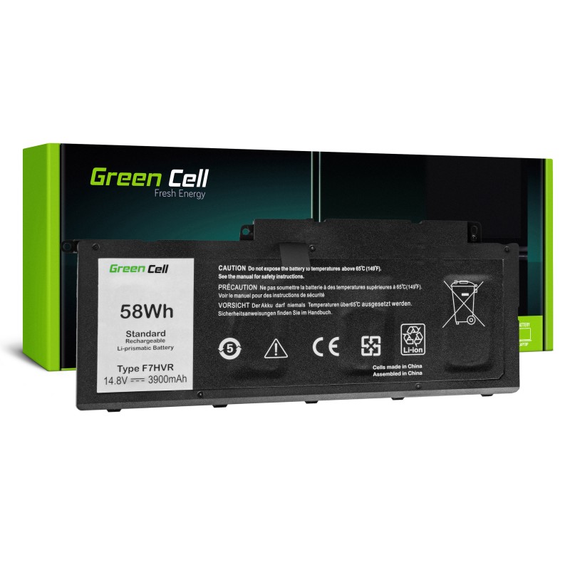 Green cell ® laptop battery f7hvr for dell inspiron 15 7537 17 7737 7746, dell vostro 14 5459