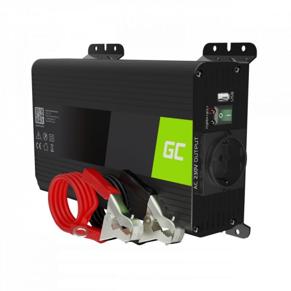 Green cell pro car power inverter converter 12v to 230v 300w/600w pure sine