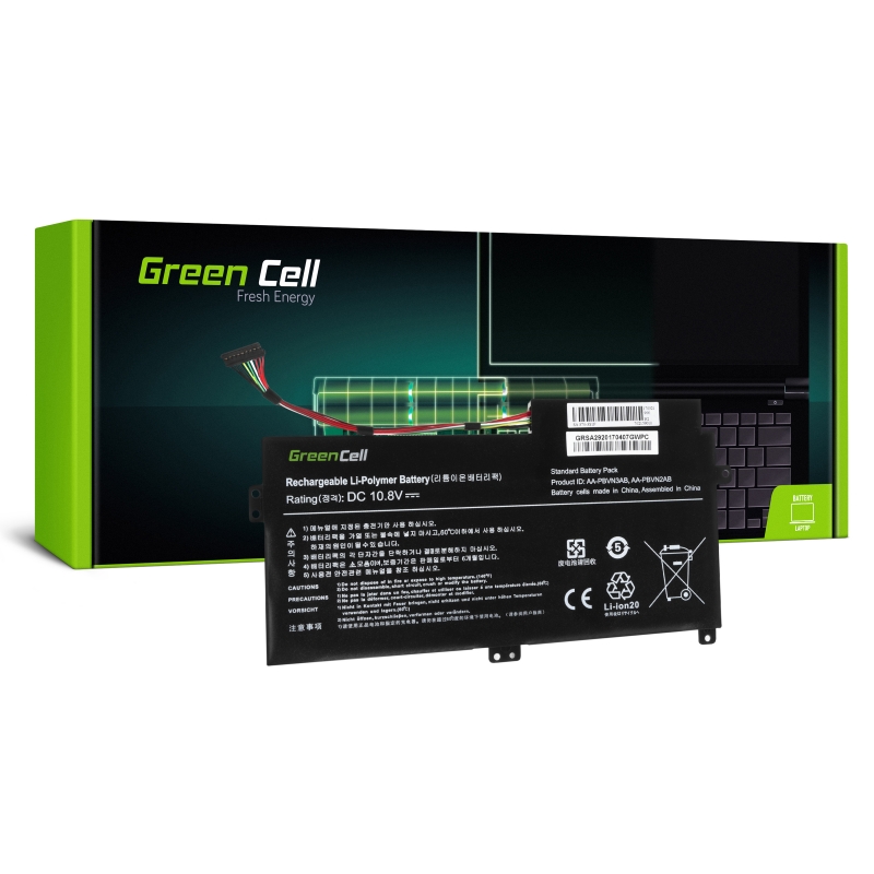 Green cell ® laptop battery aa-pbvn2ab aa-pbvn3ab for samsung 370r 370r5e np370r5e np450r5e np470r5e np510r5e