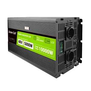 Green cell powerinverter lcd 48 v 5000 w/10000 w pure sine wave inverter with display