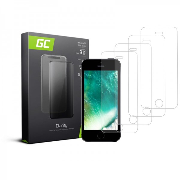 4x screen protector gc clarity for apple iphone 5 / 5s / 5c / se