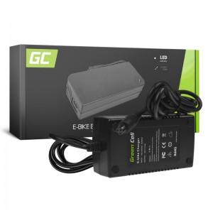 Green cell® 42v 2a e-bike charger for 36v li-ion battery 3 pin plug eu