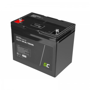 Battery lithium-iron-phosphate lifepo4 green cell 12v 12.8v 80ah for photovoltaic system, campers and boats