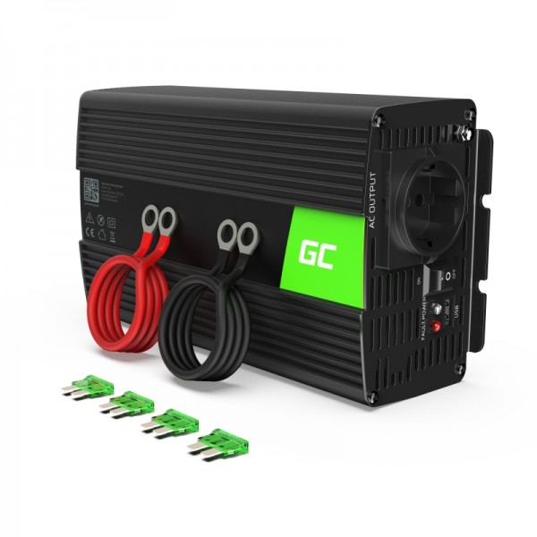 Green cell® car power inverter converter 24v to 230v 1000w/2000w pure sine