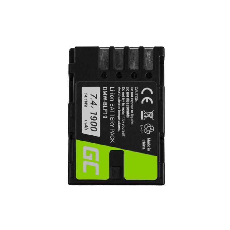 Green cell ® battery dmw-blf19 for panasonic lumix dc-g9 dc-gh5 dc-gh5s dmc-g9 dmc-gh3 dmc-gh4 7.2v 1900mah