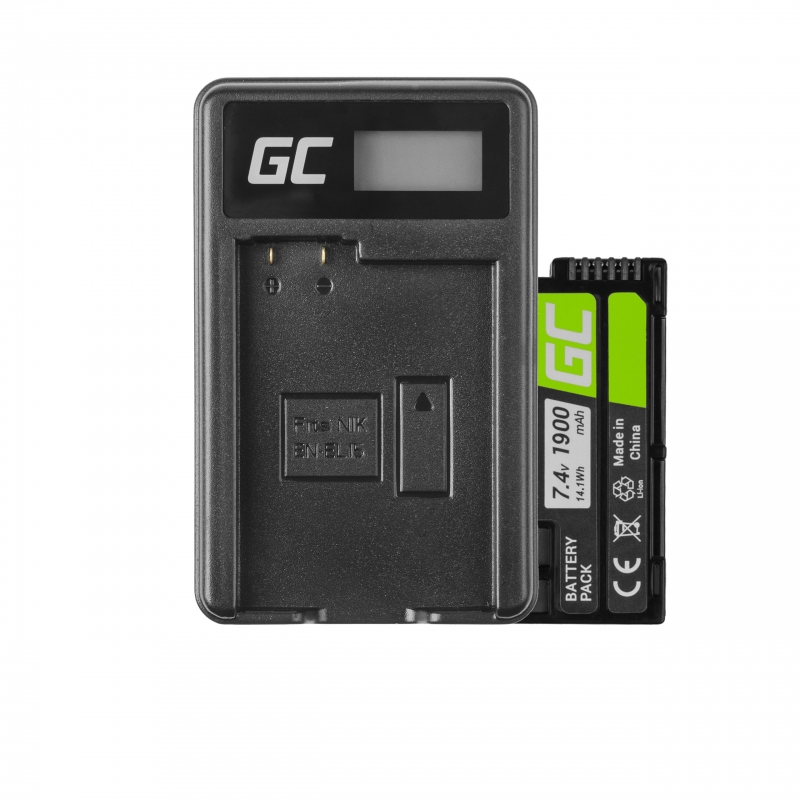 Green cell ® battery en-el15 and charger mh-25 for nikon d850 d810 d800 d750 d7500 d7200 d7100 d610 d600