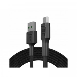 Cable micro usb 1,2m green cell powerstream with fast charging, ultra charge, quick charge 3.0